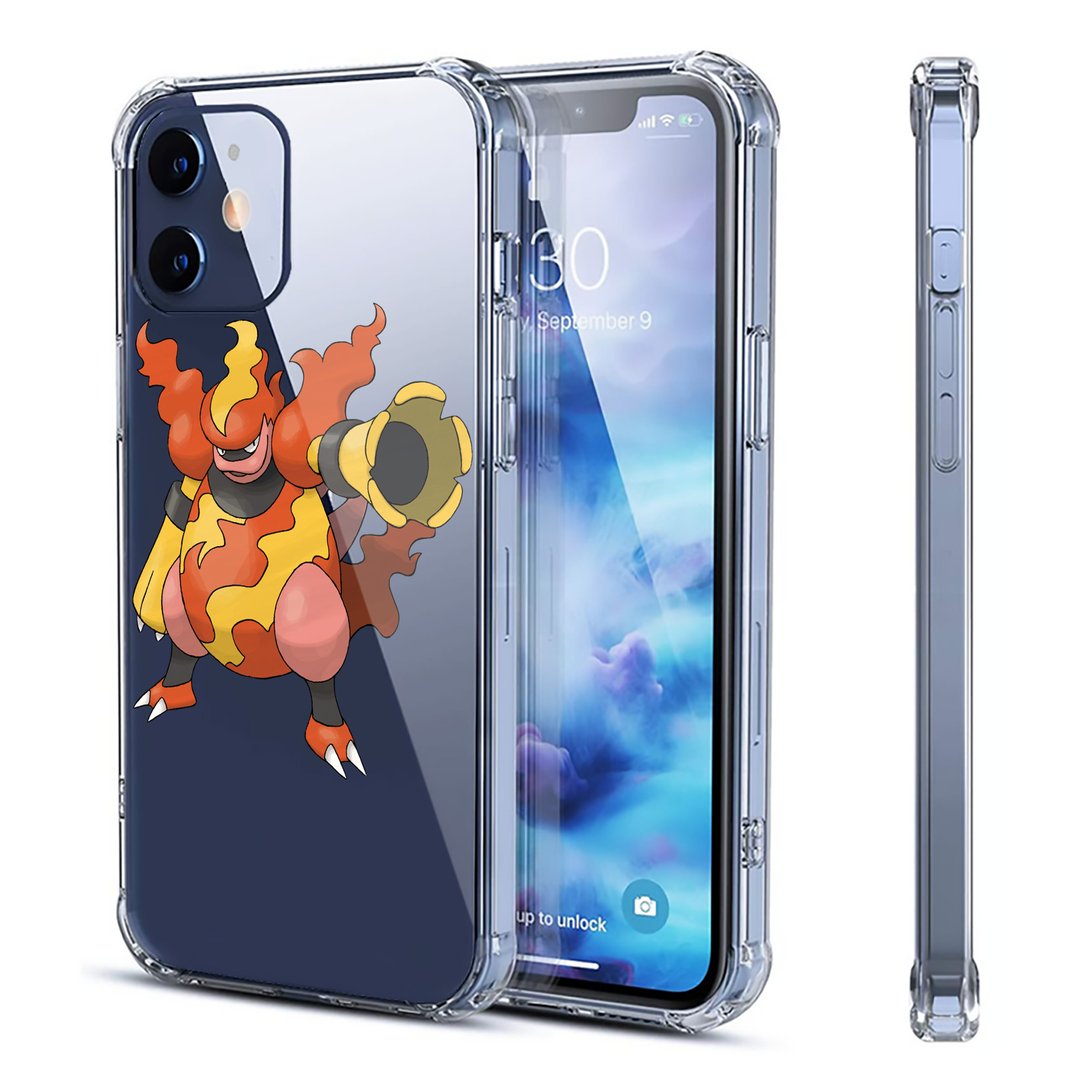 （画像用） ポケットモンスター Pokémon 【iPhone 12シリーズ対応】透明スマホケース（クリアソフトケース）